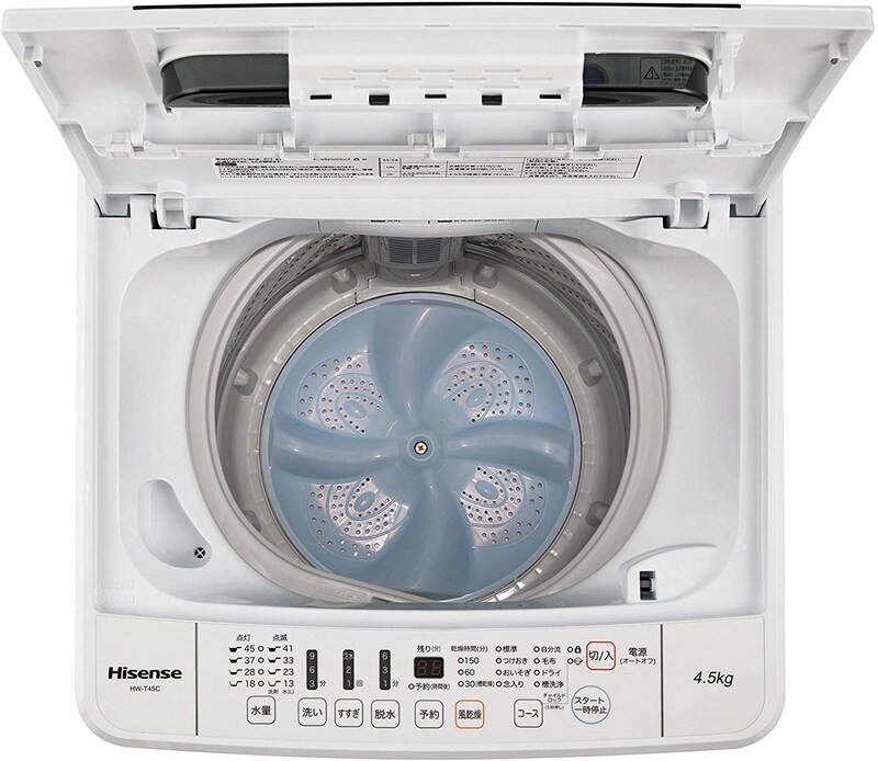  Hisense（ハイセンス）,全自動洗濯機 4.5kg,HW-T45C
