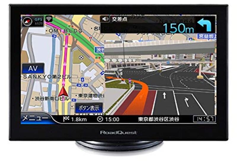 ロードクエスト(RoadQuest),ポータブルナビ 7インチ,RQ-A719PVF