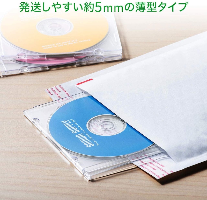 サンワサプライ ,1枚収納×50枚セット スリムBD/DVD/CDケース ,FCD-PU50C