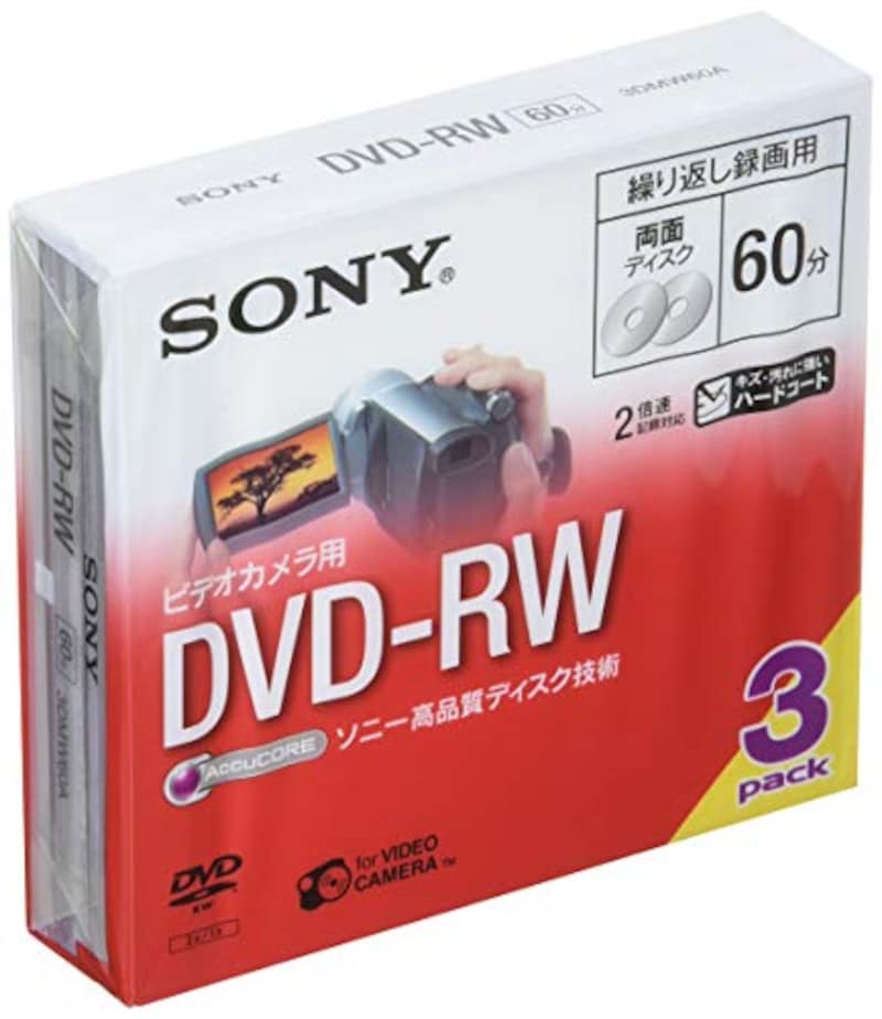 ソニー(SONY),ビデオカメラ用DVD-RW(8cm),3DMW60A