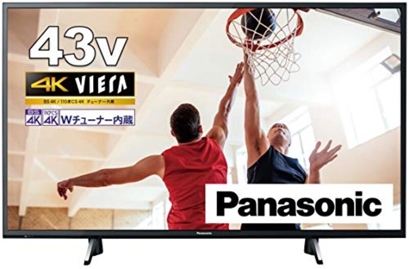 パナソニック,43V型 4Kダブルチューナー内蔵 液晶テレビ,TH-43GX750GX755
