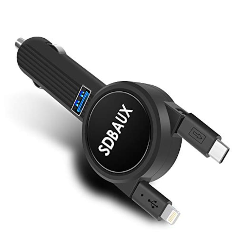 SDBAUX,車載充電器 USBカーチャージャー