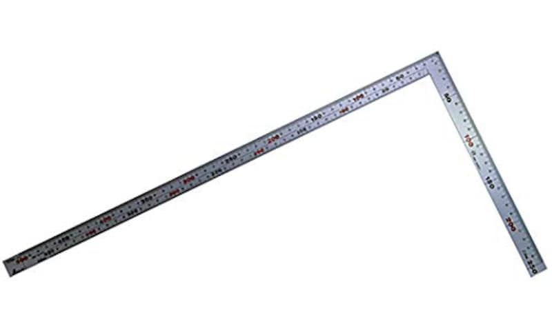 シンワ測定,曲尺厚手広巾 シルバー ５０㎝表裏同目 ６段目盛 ＪＩＳ,10405