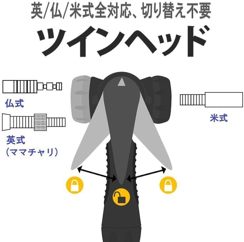 bv ビーブイ 自転車 空気 入れ