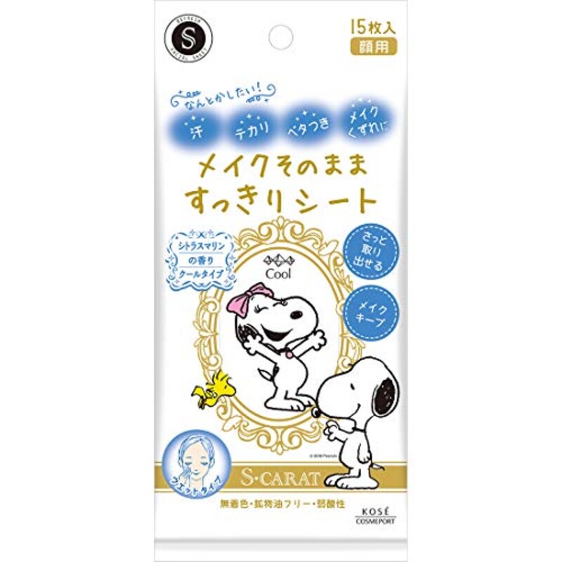 KOSE,エスカラット メイクそのまますっきりシート クール