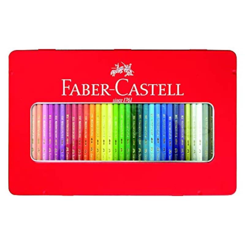 ファーバーカステル（FABER-CASTELL）,水彩色鉛筆 平缶 36色セット,TFC-WCP/36C