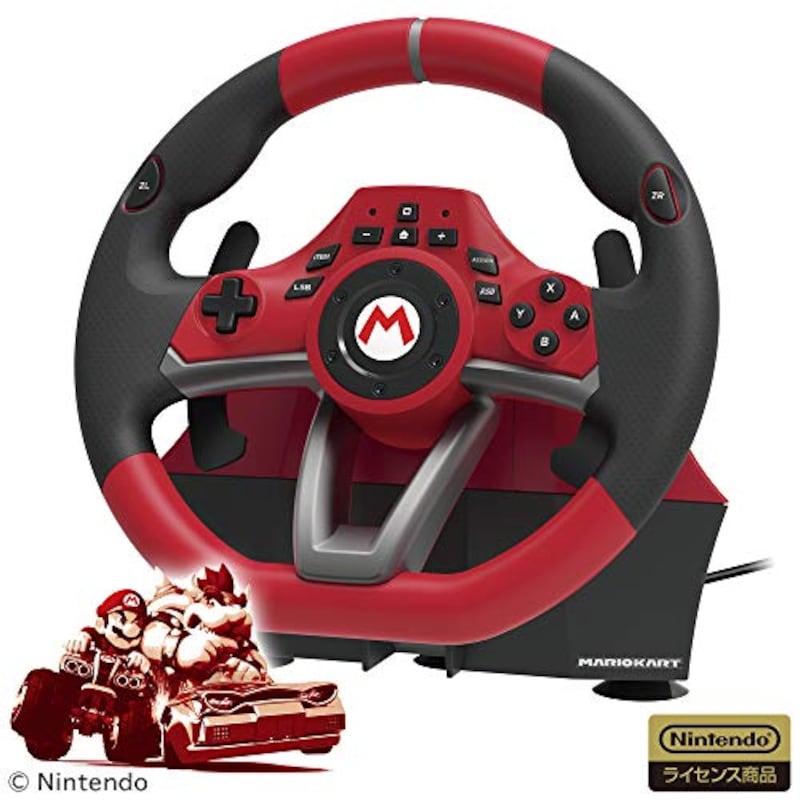 ホリ(HORI),マリオカートレーシングホイールDX for Nintendo Switch,NSW-228