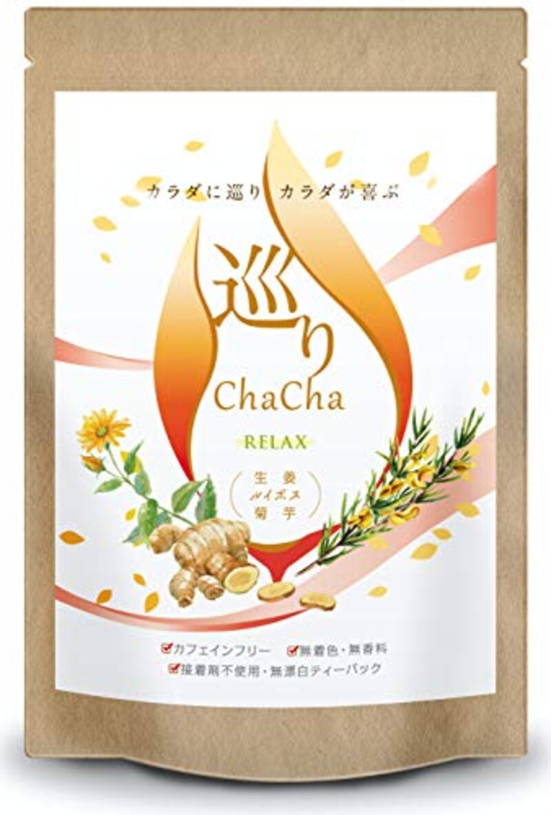 巡りChaCha,生姜 ルイボスティー ノンカフェイン 菊芋