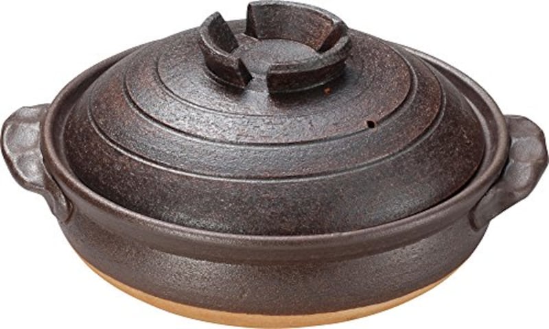 丸伊製陶,信楽焼 へちもん 土鍋 10号