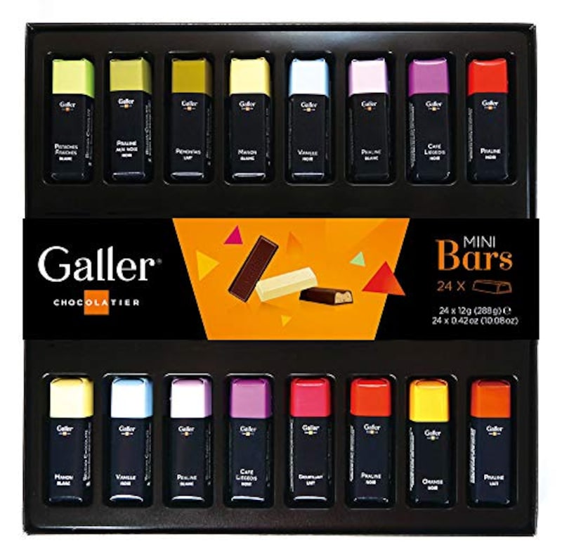 Galler(ガレー),チョコレート ミニバーギフトボックス 24本入