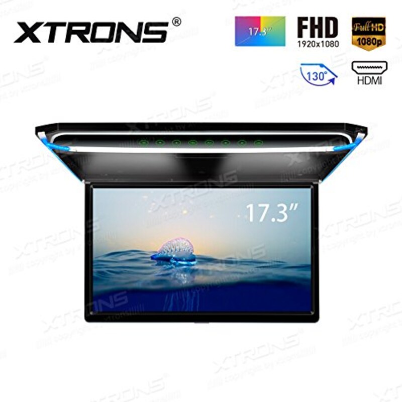 XTRONS,17.3インチ 大画面 フリップダウンモニター,M173HD