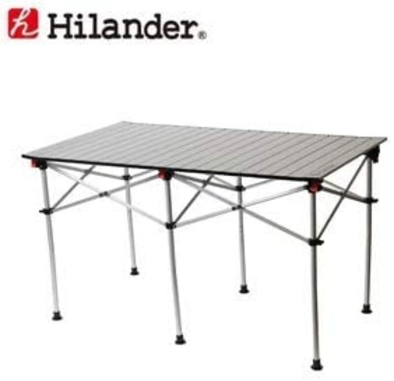 ハイランダー(Hilander),アルミロールテーブル 124×70cm