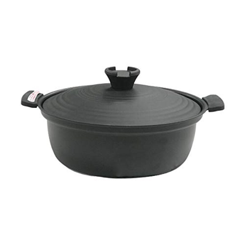 Royal HC(ロイヤルホームセンター),イエモア IH対応土鍋風アルミ卓上鍋 25cm