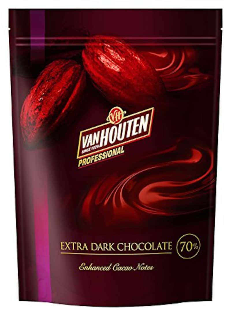 VANHOUTEN（バンホーテン）,エキストラダークチョコレート カカオ70％