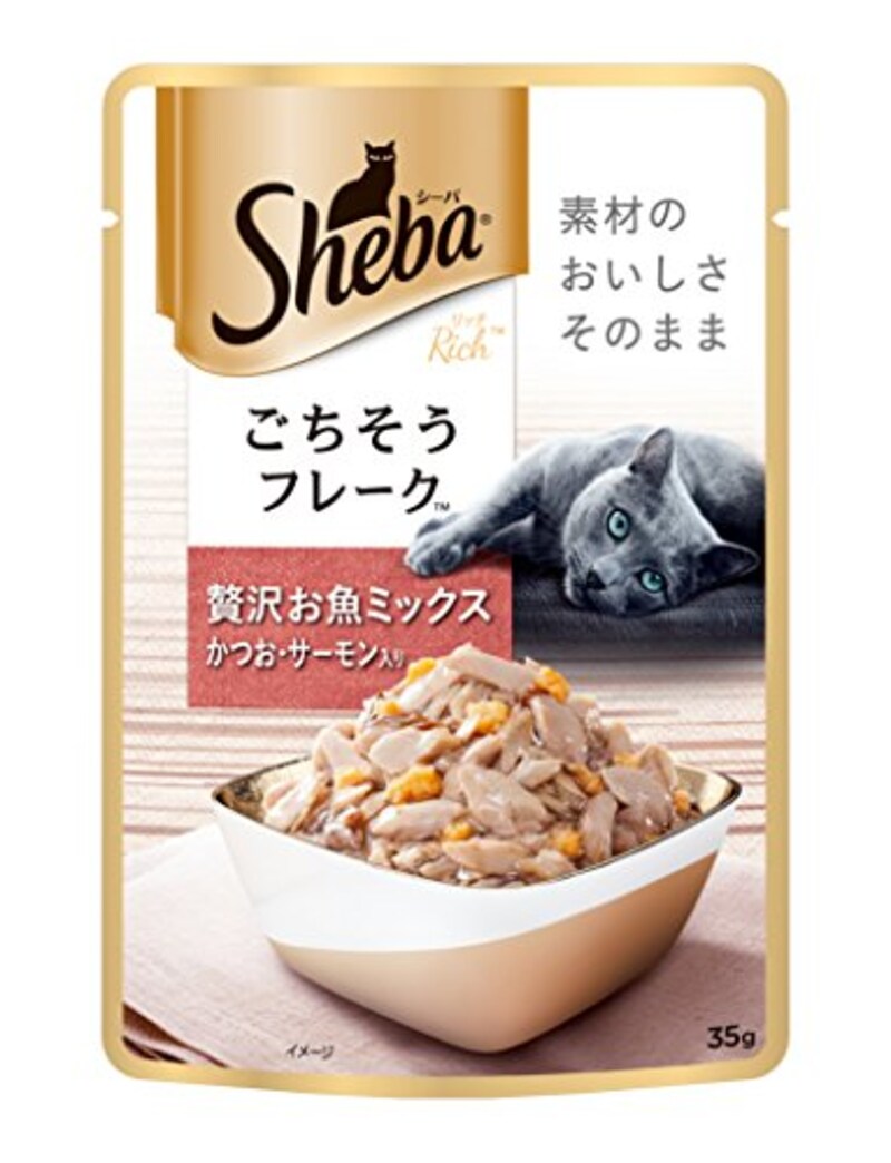Sheba（シーバ）,リッチ ごちそうフレーク 贅沢お魚ミックス,‎SRI101