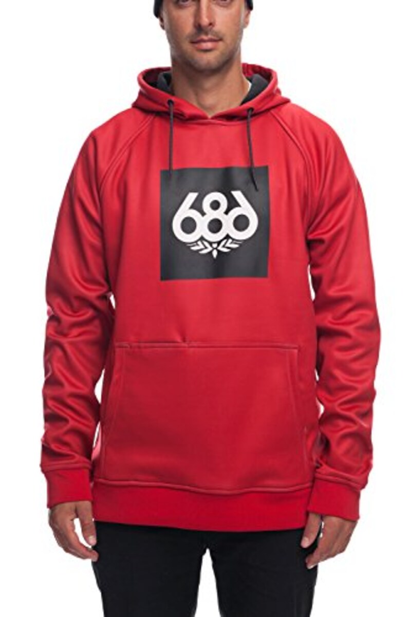 686(シックスエイトシックス),KNOCKOUT BOND FLC PULLOVER 赤,L8WCST03