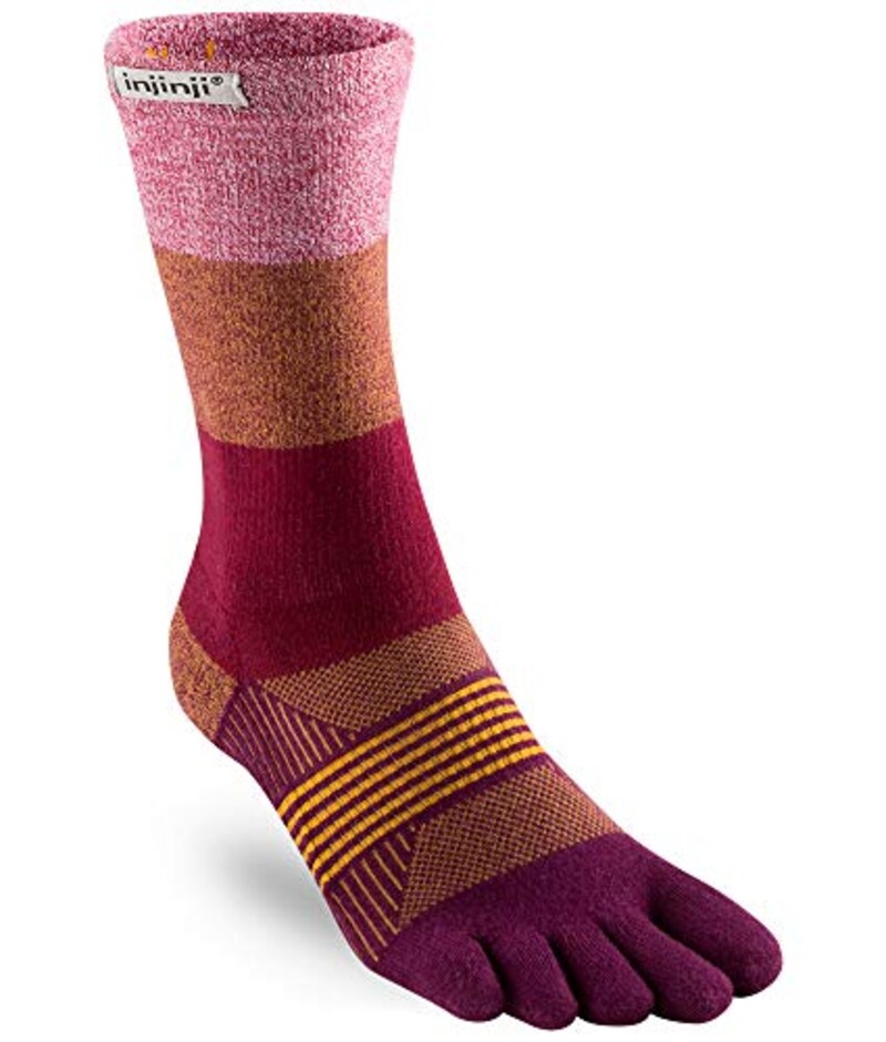 injinji(インジンジ),Ws トレイル ミッドウェイト クルー ソックス,213171-POM-XS/S