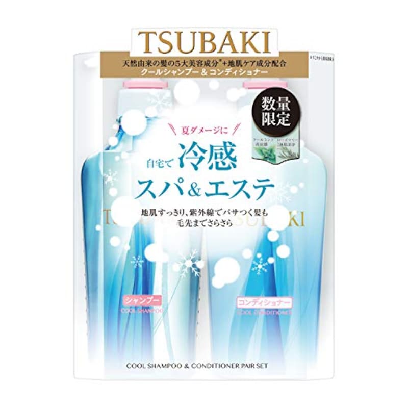 SHISEIDO（資生堂）,tsubaki（ツバキ） クールポンプペア (シャンプー&コンディショナー) リキッド・液体 みずみずしく爽やかな香り