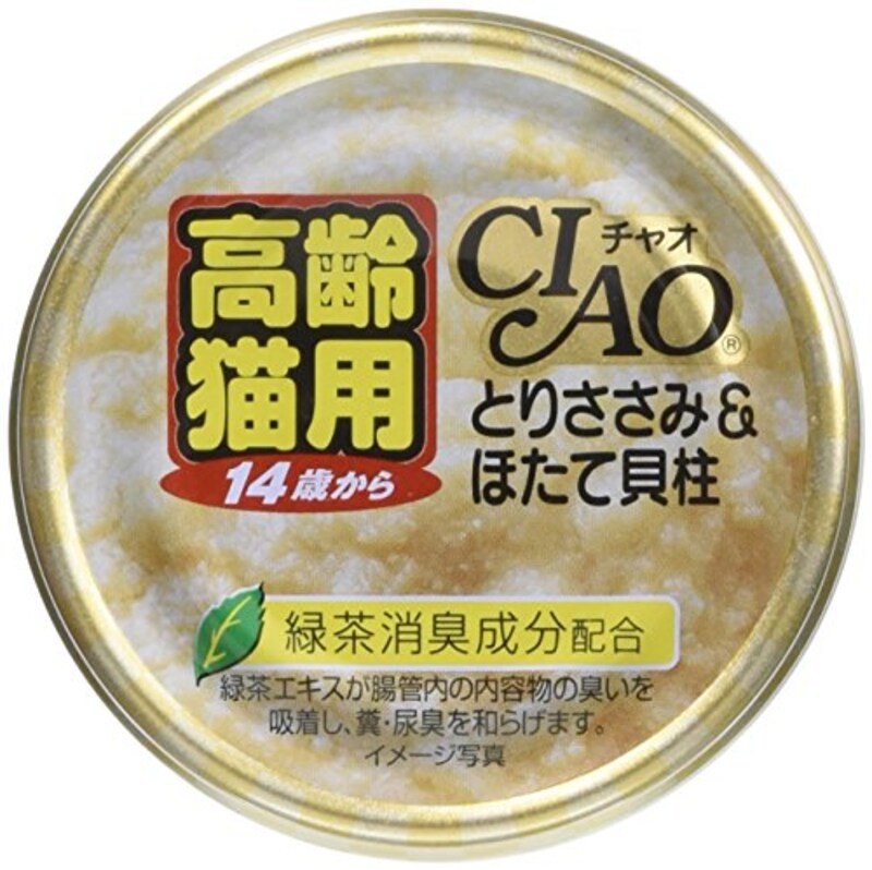 いなば,CIAO ホワイティ 高齢猫用 14歳からのとりささみ&ほたて貝柱,M-53