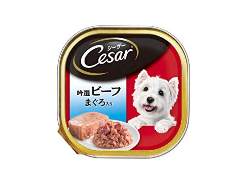 マースジャパンリミテッド,シーザー 吟選ビーフ まぐろ入り,4902397790013