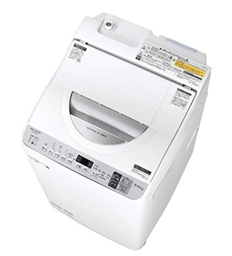 SHARP（シャープ）,タテ型洗濯乾燥機 5.5kg,ES-TX5D-S