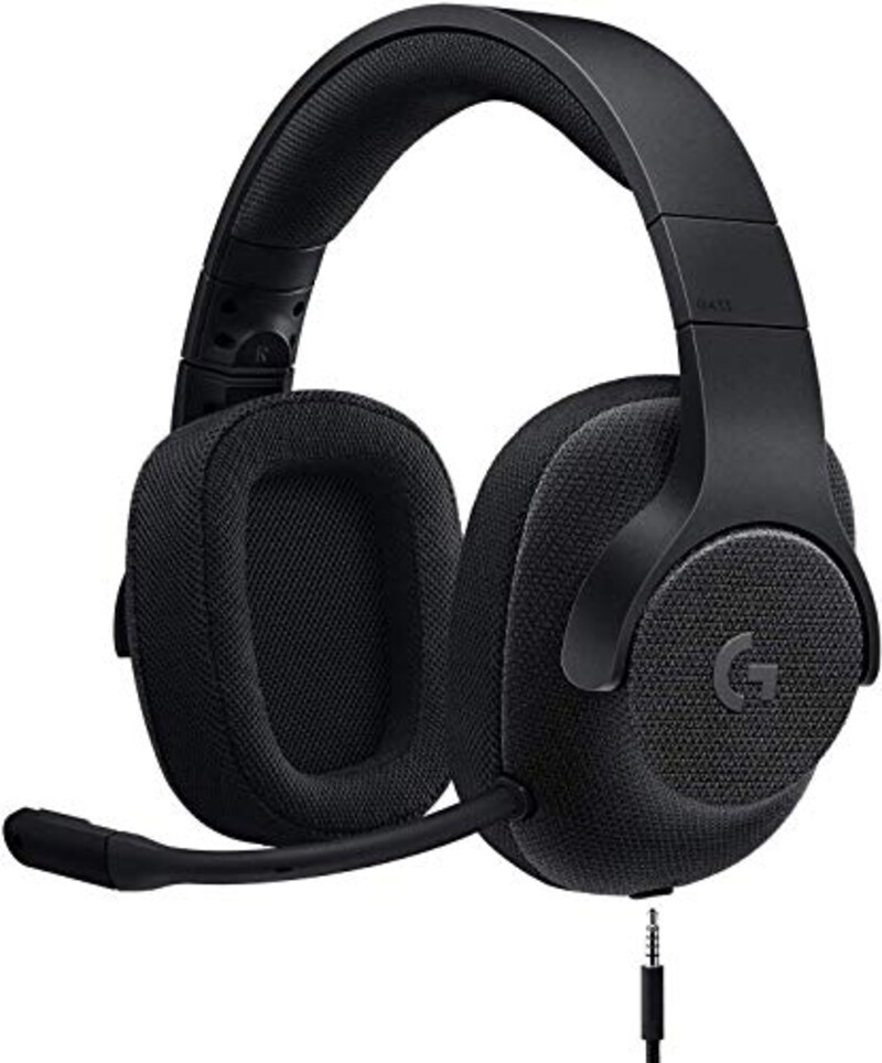 Logicool G,ゲーミングヘッドセット 有線 G433BK
