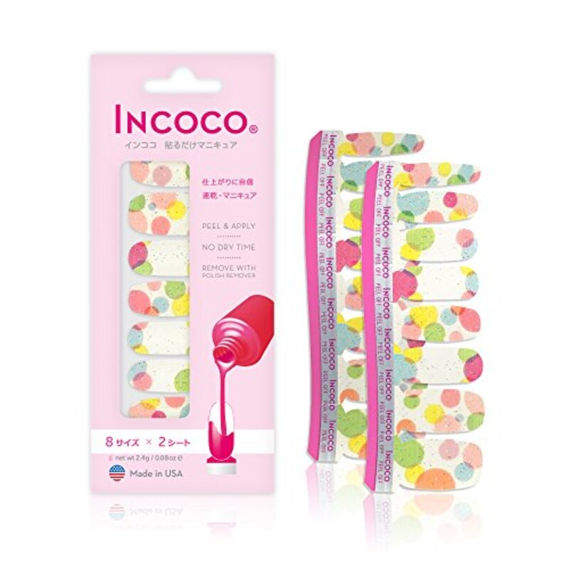 Incoco(インココ),貼るだけマニキュア ソープバブル,FDG213
