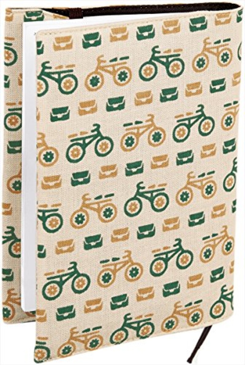 Miyamoto-Towel,レトロ小紋ブックカバー むかえにゆくよ,07586_dm