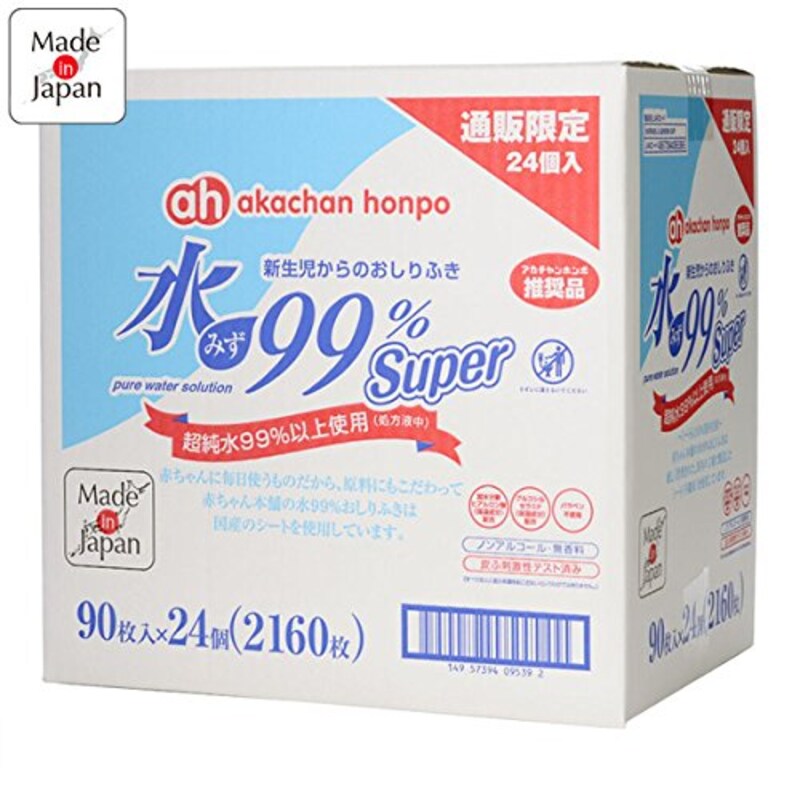 アカチャンホンポ,水99%SUPER 新生児からのおしりふき