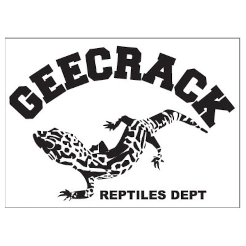 GEECRACK（ジークラック）,ロゴステッカーヤモリ Mサイズ