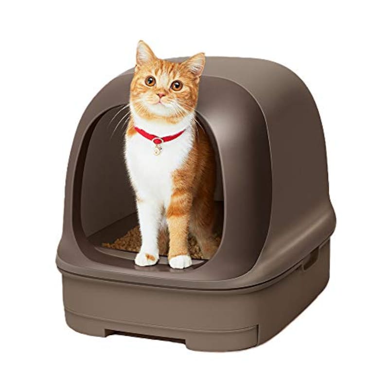 別倉庫からの配送 猫トイレ本体 大きめ ドーム シンプル 隠す フルカバー猫用トイレ用品 キャットトイレ トイレタリー 和風 L White Size 送料無料 輸入品 ペット用品 ペットグッズ かわいい インテリア Fucoa Cl