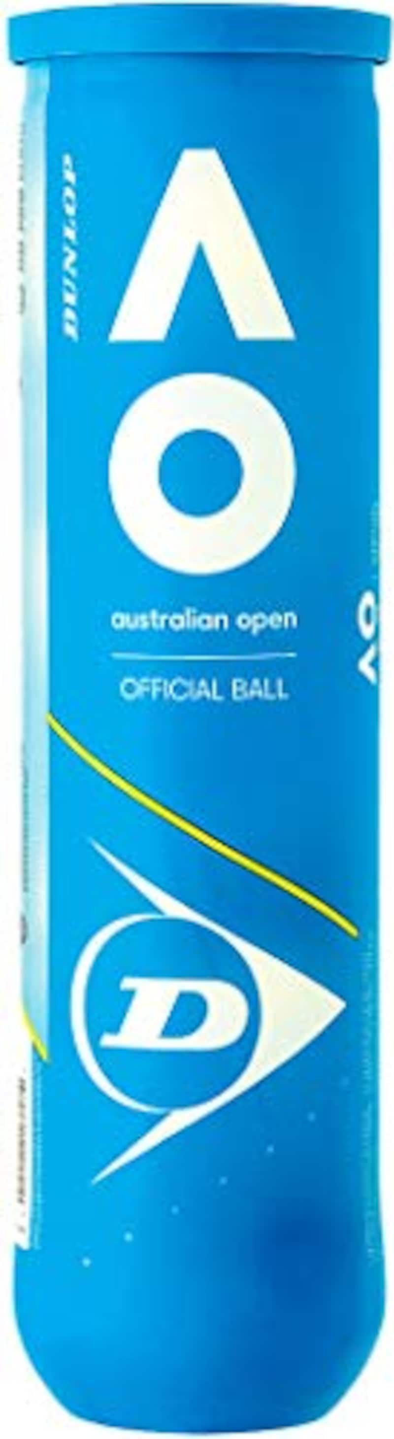 DUNLOP（ダンロップ）,テニスボール　AUSTRALIAN OPEN（オーストラリアンオープン）,DAOYL4DOZ