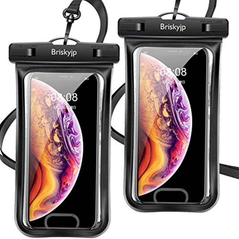 Briskyjp,防水ケース スマホ用 2枚セット
