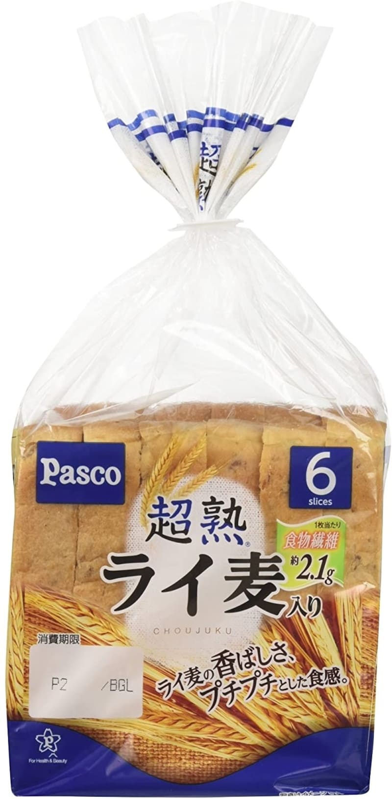 Pasco（パスコ）,超熟 ライ麦入り 6枚スライス