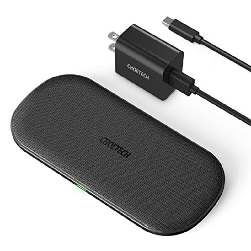 CHOETECH,ワイヤレス充電器 Quick Charge 2台同時充電対応