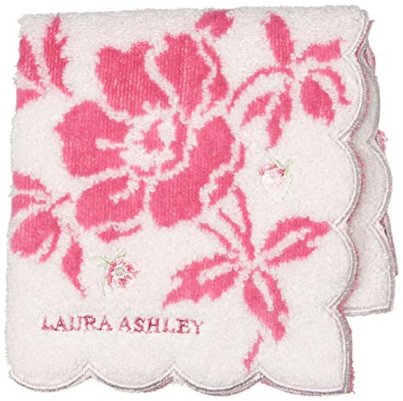 Laura Ashley(ローラアシュレイ),タオル ハンカチ ピンク