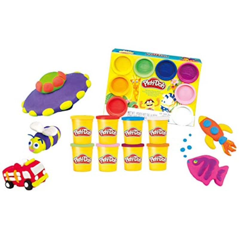 ハズブロ(HASBRO),プレイ・ドー 8色セット こむぎねんど,A7923