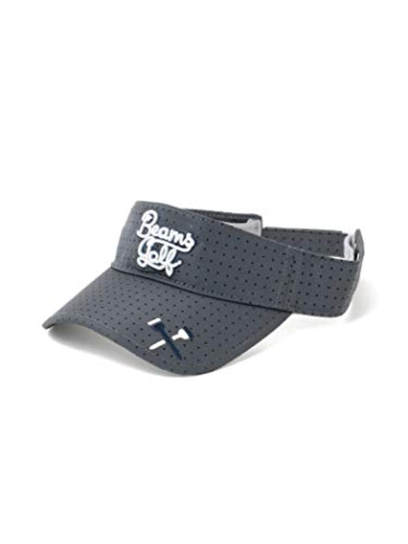 BEAMS GOLF(ビームスゴルフ),ORANGE LABEL パンチング スクリプト サンバイザー