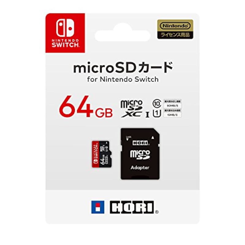 ホリ,マイクロSDカード64GB for Nintendo Switch,NSW-046