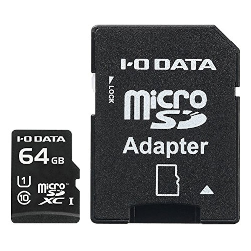 I-O DATA（アイ・オー・データ）, microSDカード 64GB UHS-I,EX-MSDU1/64G