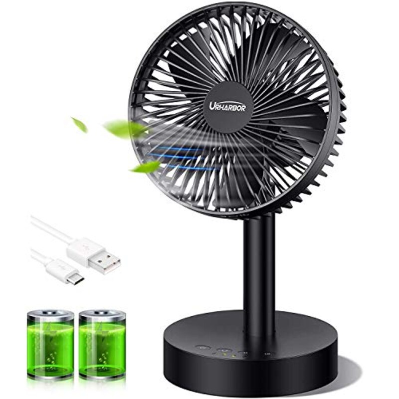 URHARBOR,卓上扇風機 USB充電式