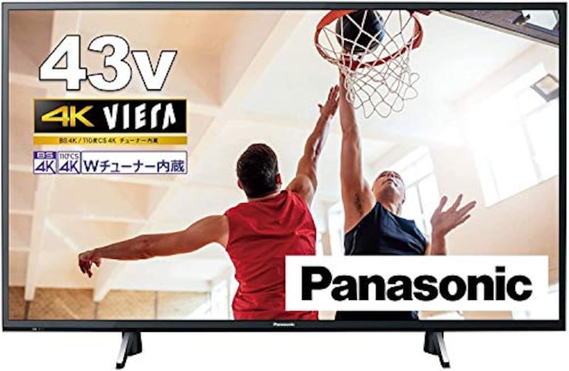 Panasonic(パナソニック), 4Kダブルチューナー内蔵 液晶 テレビ VIERA,TH-43GX755