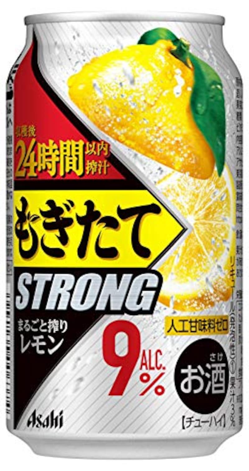 アサヒ飲料,もぎたてSTRONG まるごと搾りレモン