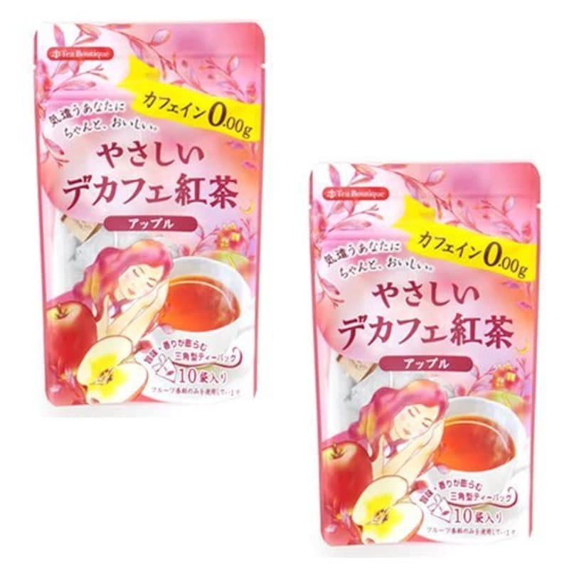 日本緑茶センター,やさしいデカフェ紅茶 アップルティー ティーバッグ