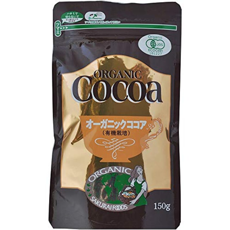 桜井食品,有機ココア 150g