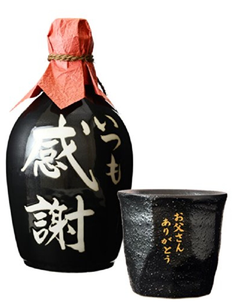 いつも感謝,本格麦焼酎いつも感謝・オリジナルグラスセット メッセージカード付き