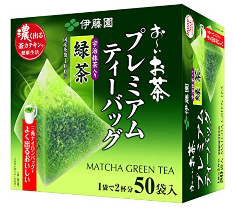 伊藤園,おーいお茶 プレミアムティーバッグ 宇治抹茶入り緑茶 1.8g ×50袋