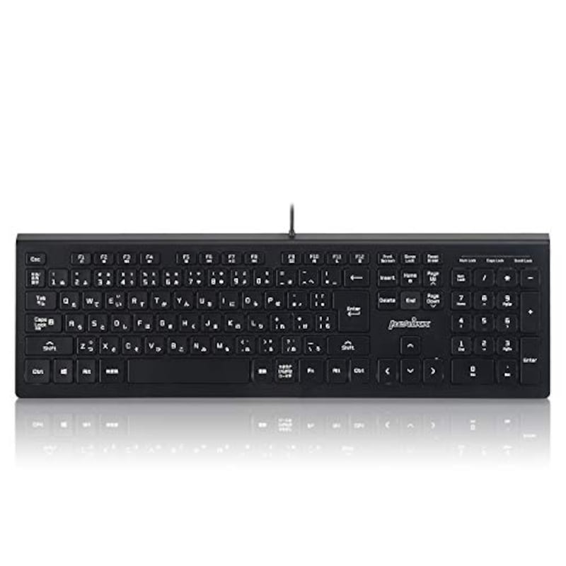 Perixx（ペリックス）,Wired Backlit Keyboard（有線 バックライトつきキーボード）,PERIBOARD-324 JP