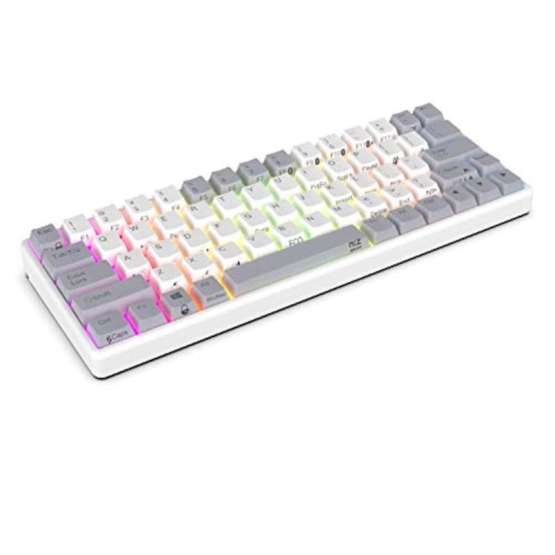 NiZ Keyboard,Atom66 White EC−Bluetooth RGB 35g,ATOM66-DM-35G-RGB