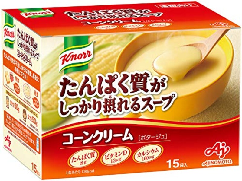味の素,クノール たんぱく質がしっかり摂れるスープ コーンクリーム